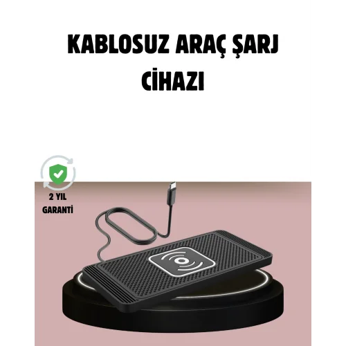 Mey İthalat® Manyetik Kablosuz Araç Şarj Cihazı – Hızlı Şarj, Kaymaz Taban, Güvenli Kullanım
