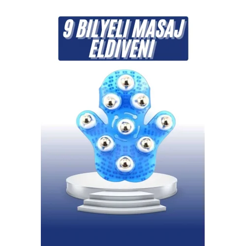 Mey İthalat® Masaj Aleti El Şeklinde Omuz Bacak Bilyeli Masaj Eldiveni El Şekilli