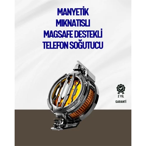 Mey İthalat® Mıknatıslı ve Aparatlı Montajlı Soğutucu Fan | Her Cihaza Uyumlu | LED Göstergeli