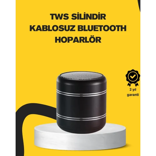 Mey İthalat® Mini Alüminyum Bluetooth Hoparlör Yüksek Bas Performansı