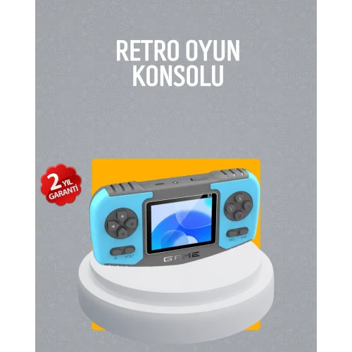 Mey İthalat® Mini Arcade Oyun Konsolu Hafif Taşınabilir Çocuk Hediyelik