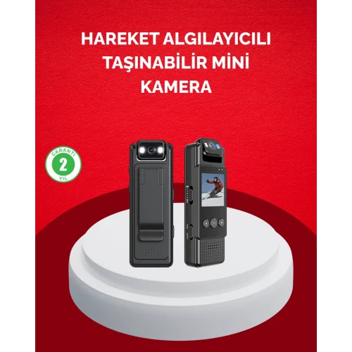 Mey İthalat® Mini Kamera 1080P Full HD Taşınabilir Güvenlik ve Kayıt Cihazı
