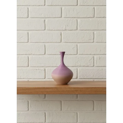 Mey İthalat® Mini Rainbow Dekoratif Vazo 8 cm Renk Geçişli Modern Tasarım