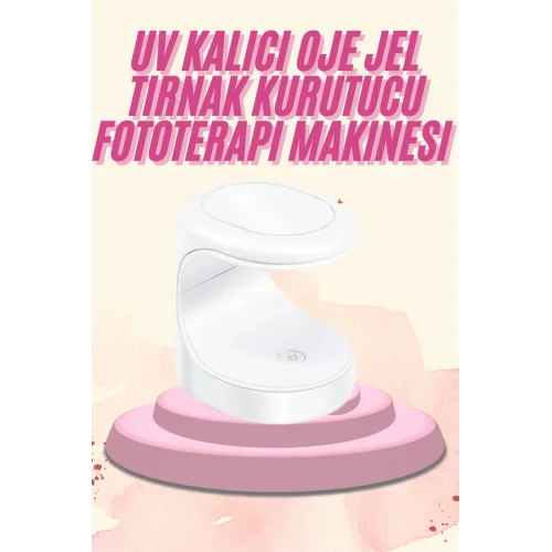 Mey İthalat® Mini Taşınabilir Kalıcı Oje Jel Tırnak Kurutucu Fototerapi Makinesi