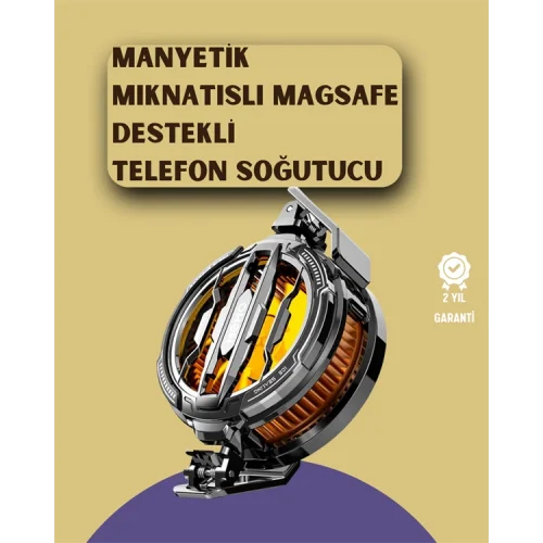 Mey İthalat® Mobil Oyunlar İçin Serinletici Telefon Fanı | Sessiz Çalışma | Geniş Kıskaçlı Tasarım
