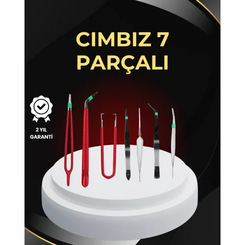 Mey İthalat® Model Yapımı ve Anakart Tamiri İçin Hassas 7’li Cımbız Seti