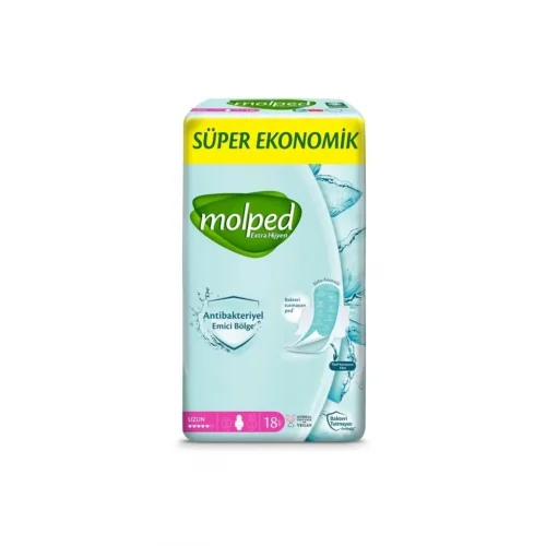 Mey İthalat®   Extra Hijyen Uzun Ped Süper Eko 18 Adet