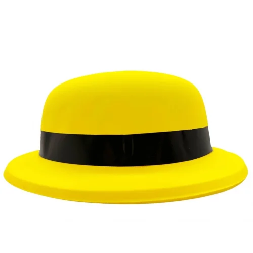Mey İthalat® Neon Partisi Sarı Renk Melon Plastik Parti Şapkası