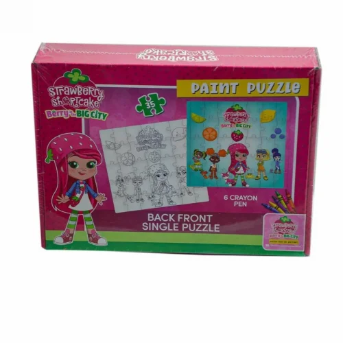 Mey İthalat® CK7880 Çilek Kız  Boyamalı  Puzzle -Utku