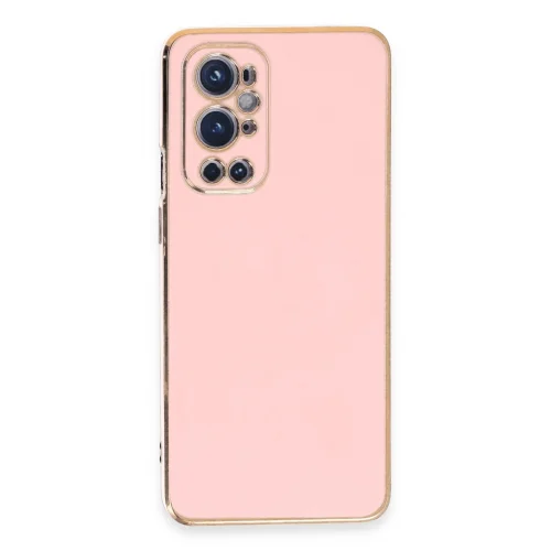 Mey İthalat®  One Plus 9 Pro Kılıf Volet Silikon - Pembe