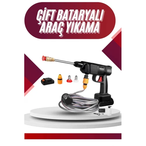 Mey İthalat® Oto Araba Yıkama Şarjlı Ve Yüksek Basınçlı Oto Yıkama Ve Sulama Tabancası