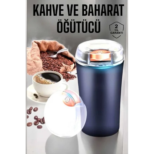 Mey İthalat® Otomatik Kahve ve Baharat Öğütücü Kolay Ve Taşınabilir