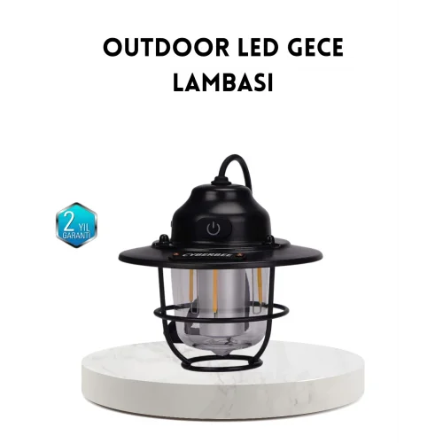 Mey İthalat® Outdoor Retro Kamp Işığı Uzun Ömürlü Pil Taşınabilir Suya Dayanıklı