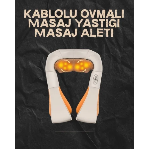 Mey İthalat® Ovmalı Isıtmalı Elektrikli Masaj Aleti – Boyun, Sırt, Bel, Omuz ve Bacak İçin Profesyonel Masaj Aleti
