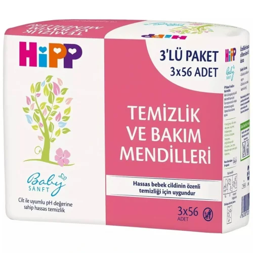 Mey İthalat®   Temizlik ve Bakım Mendili 3Lü 168 Yaprak
