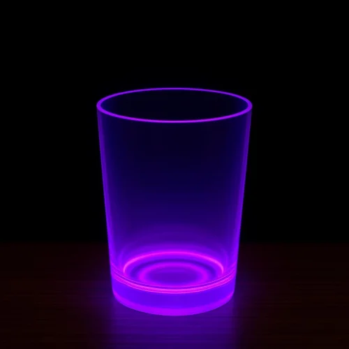 Mey İthalat® PartyGlow Neon Mor Bardak 8.5 x 10.5 cm