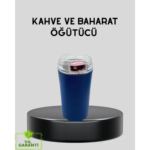 Mey İthalat® Paslanmaz Çelik Kahve ve Baharat Öğütücü – Otomatik Mekanizma