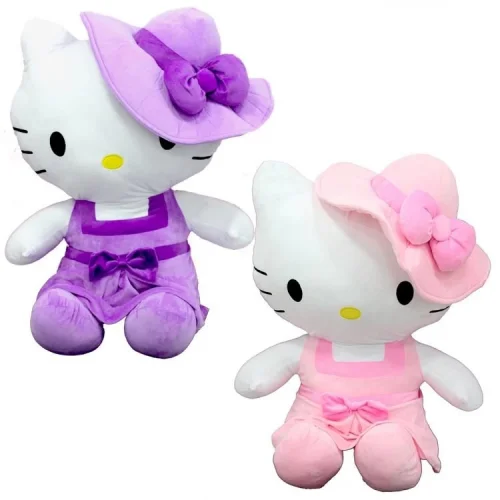 Mey İthalat® Peluş Hello Kitty Elbiseli Şapkalı 36 cm