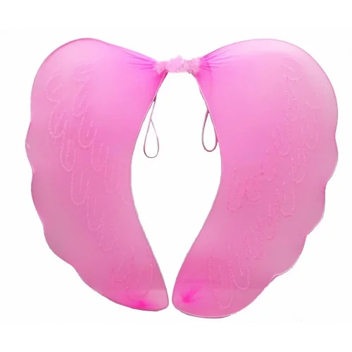 Mey İthalat® Pembe Renk Ortası Pembe Tüylü Tül Peri Kanadı 40x50 cm