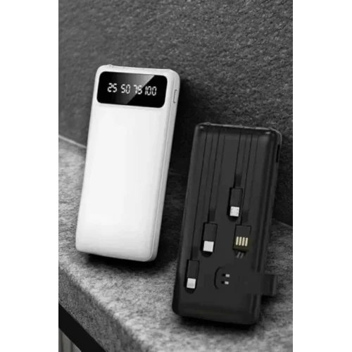 Mey İthalat® Powerbank 20.000 Mah LCD Ekran USB Lightning Type-C Uyumlu İOS ve Android