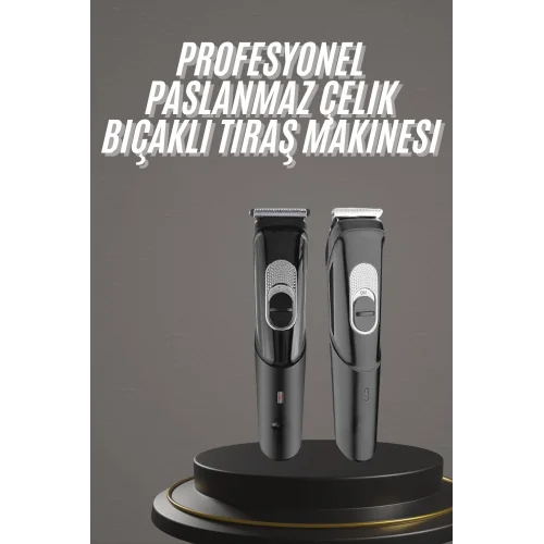 Mey İthalat® Pro Şarjlı Saç Sakal Tıraş Makinesi Ense Kesme Makinesi Lazer Öncesi Kısaltma