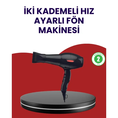Mey İthalat® Profesyonel 2200W Saç Kurutma Makinesi Yüksek Performans