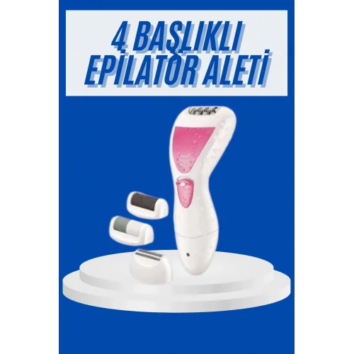 Mey İthalat® Profesyonel 4in1 Çok Amaçlı Epilasyon Aleti Şarjlı Pratik Taşınabilir