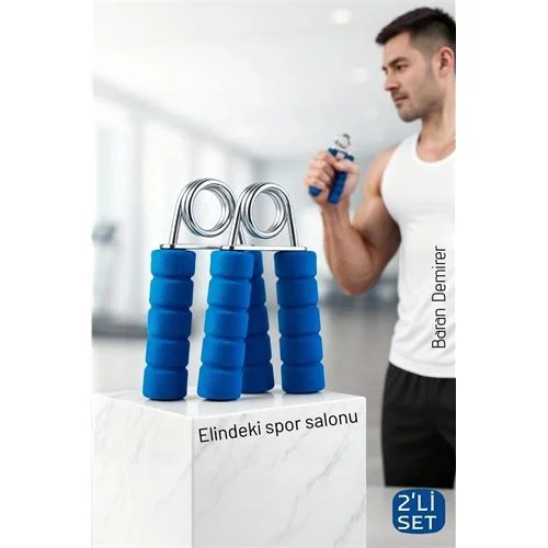 Mey İthalat® Profesyonel Çelik Yaylı El ve Bilek Egzersiz Aleti - 2li El Yayı Kondisyon Seti