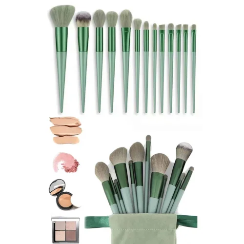 Mey İthalat® Profesyonel Makyaj Fırça Seti 13 Parça Yumuşak Kıllı Fırça Seti Far Fırçası
