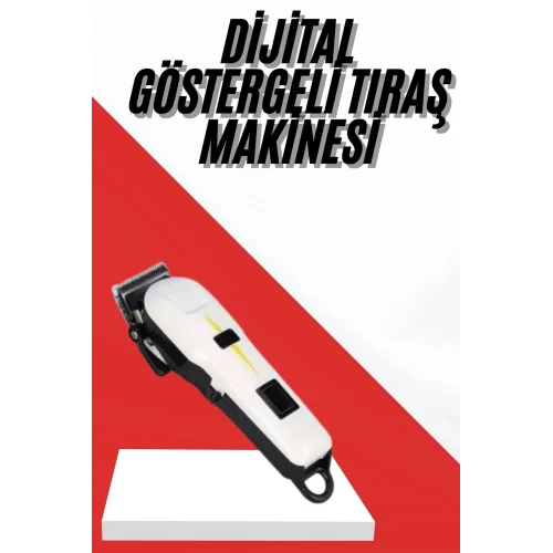 Mey İthalat® Profesyonel Şarjlı Tıraş Makinesi Turbo Kablosuz Saç Kesme Makinesi