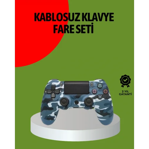 Mey İthalat® PS4 Kablosuz Oyun Kolu Gecikmesiz Bağlantılı Ergonomik Tasarımlı