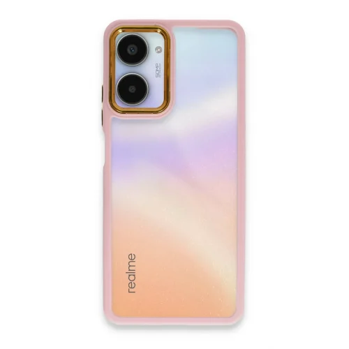 Mey İthalat®  Realme 10 Pro 5G Kılıf Dora Kapak - Pudra