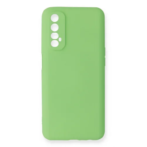 Mey İthalat®  Realme 7 Kılıf First Silikon - Yeşil