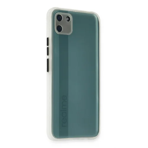 Mey İthalat®  Realme C11 Kılıf Miami Şeffaf Silikon - Şeffaf