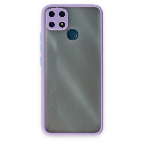 Mey İthalat®  Realme C25 Kılıf Montreal Silikon Kapak - Mor