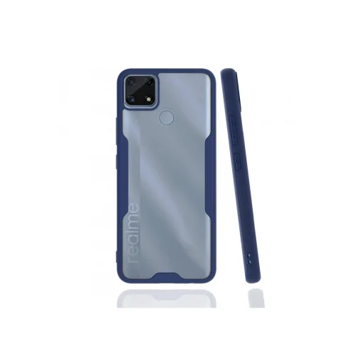 Mey İthalat®  Realme C25 Kılıf Platin Silikon - Lacivert