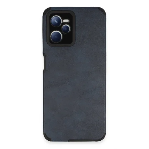 Mey İthalat®  Realme C35 Kılıf Loop Deri Silikon - Lacivert
