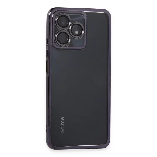 Mey İthalat®  Realme C53 Kılıf  Lensli Silikon - Mor