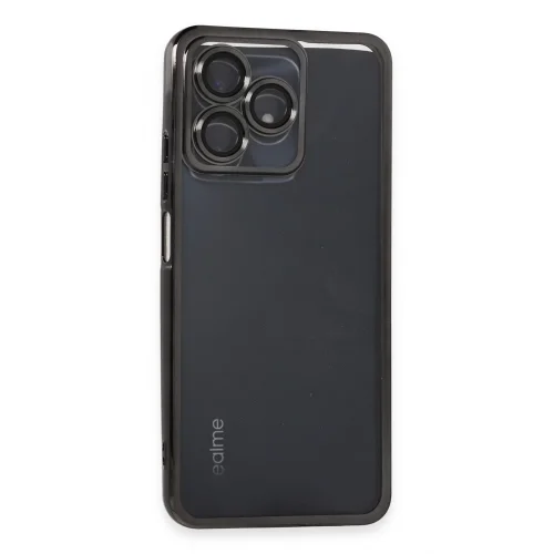 Mey İthalat®  Realme C53 Kılıf  Lensli Silikon - Siyah