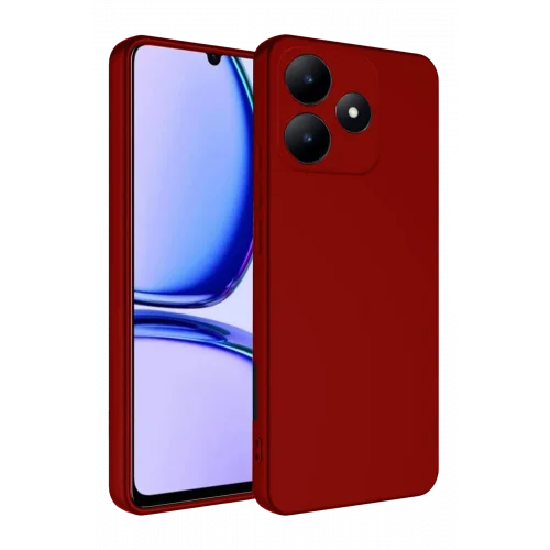 Mey İthalat®  Realme C61 Kılıf First Silikon - Kırmızı