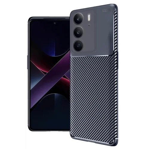 Mey İthalat®  Realme C75 4G Auto Focus Karbon Kapak - Lacivert
