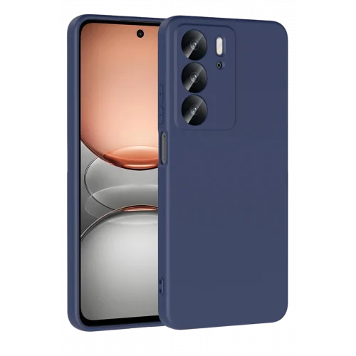 Mey İthalat®  Realme C75 4G First Silikon - Lacivert