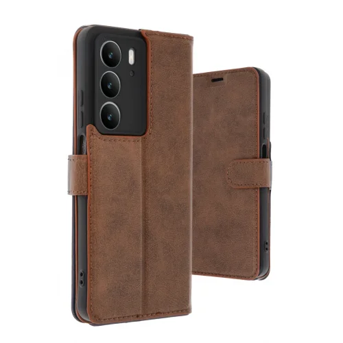 Mey İthalat®  Realme C75 4G Trend S Plus Kapaklı Kılıf - Taba