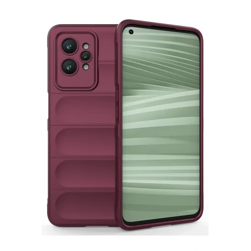Mey İthalat®  Realme GT2 Pro 5G Kılıf Optimum Silikon - Bordo