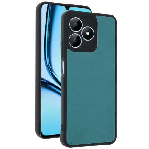 Mey İthalat®  Realme Note 50 4G Kılıf Aras Deri Kapak - Açık Yeşil
