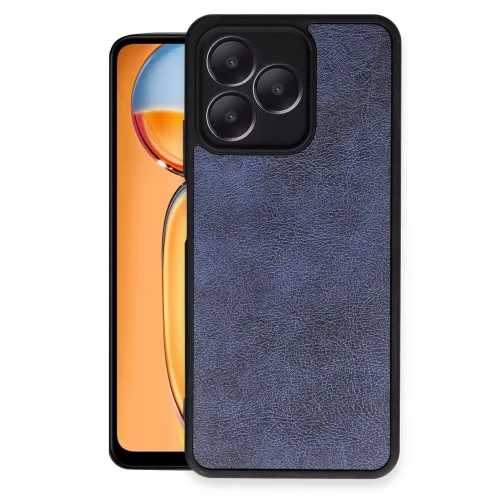Mey İthalat®  Realme Note 50 4G Kılıf Aras Deri Kapak - Lacivert