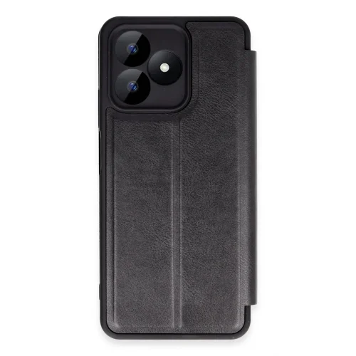 Mey İthalat®  Realme Note 50 4G Kılıf Flip Cover - Siyah