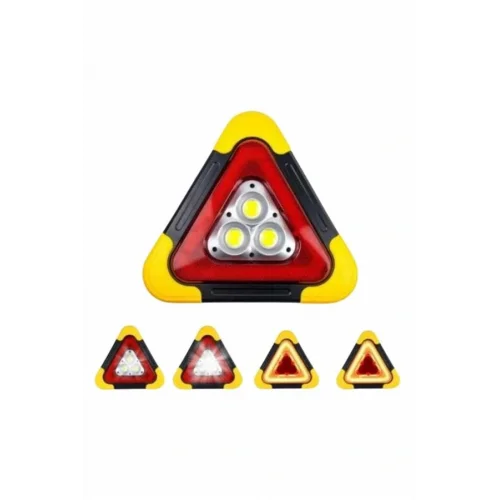 Mey İthalat® Reflektör Güneş Enerjili Taşınabilir Portatif Acil Güvenlik Işığı Araba Acil Uyarı Işığı