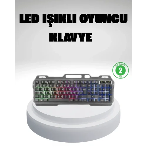 Mey İthalat® RGB Işıklı Oyuncu Klavye Mouse Seti – Türkçe Q, Ayarlanabilir DPI, Ergonomik ve Dayanıklı Tasarım