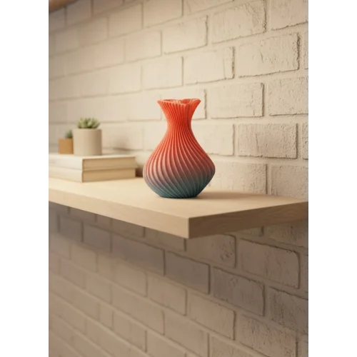 Mey İthalat® Romantik Kalp Figürlü Süslük Vazo Modern Tasarım 15 cm